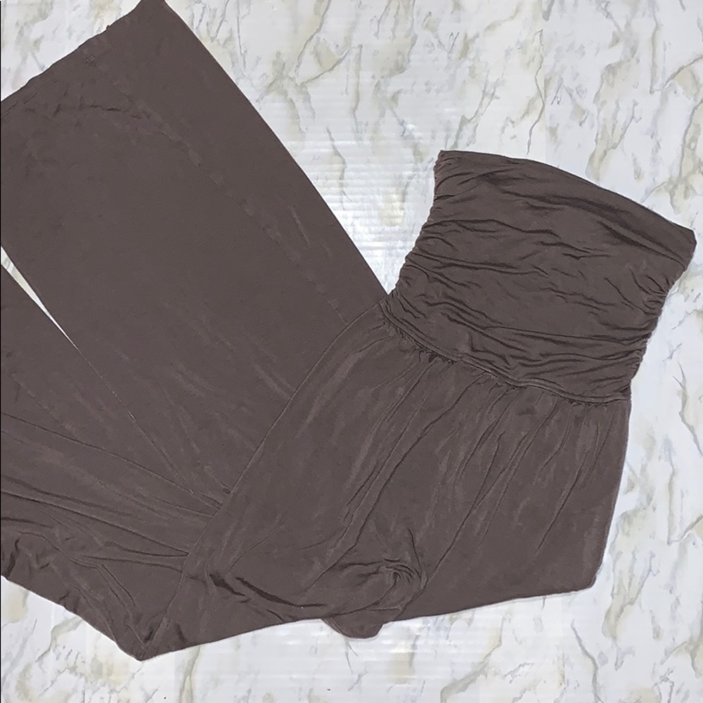 Forever 21 strapless jumpsuit w/pockets size S